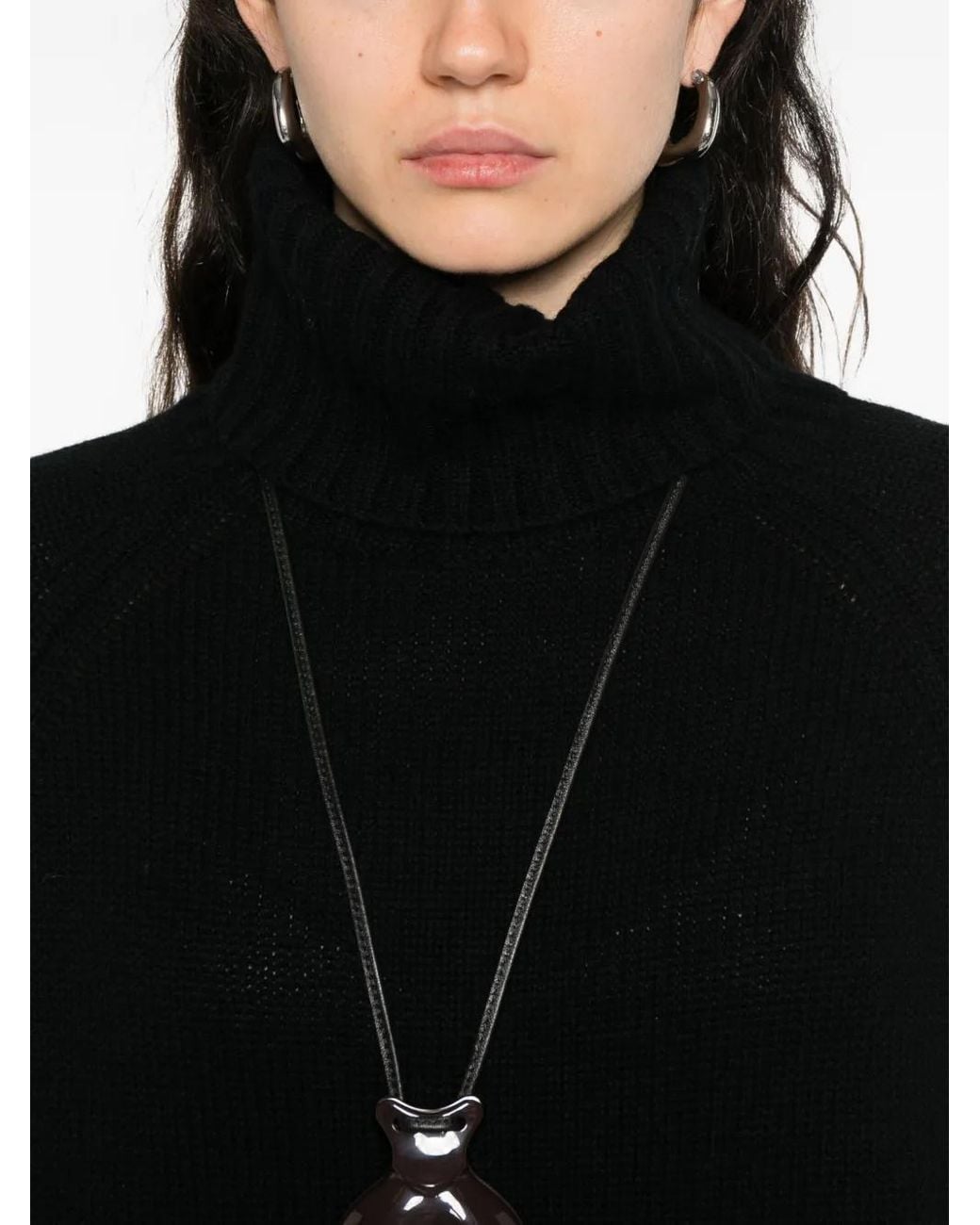 Jersey Con Cuello Alto Allude de color Black