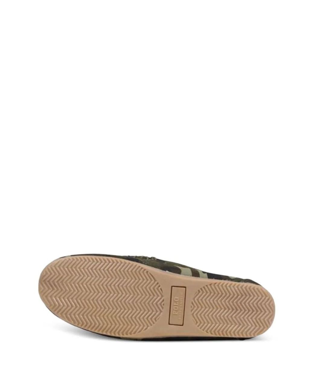 Polo Ralph Lauren White Declan Camouflage-Print Loafers for men