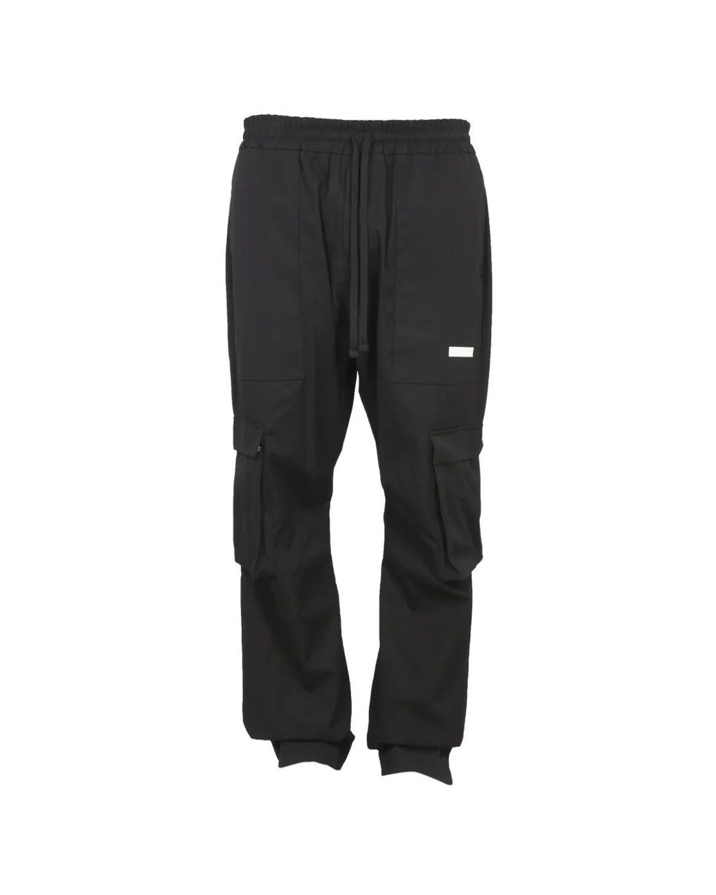 Ih Nom Uh Nit Black Logo-Patch Cargo Pants for men