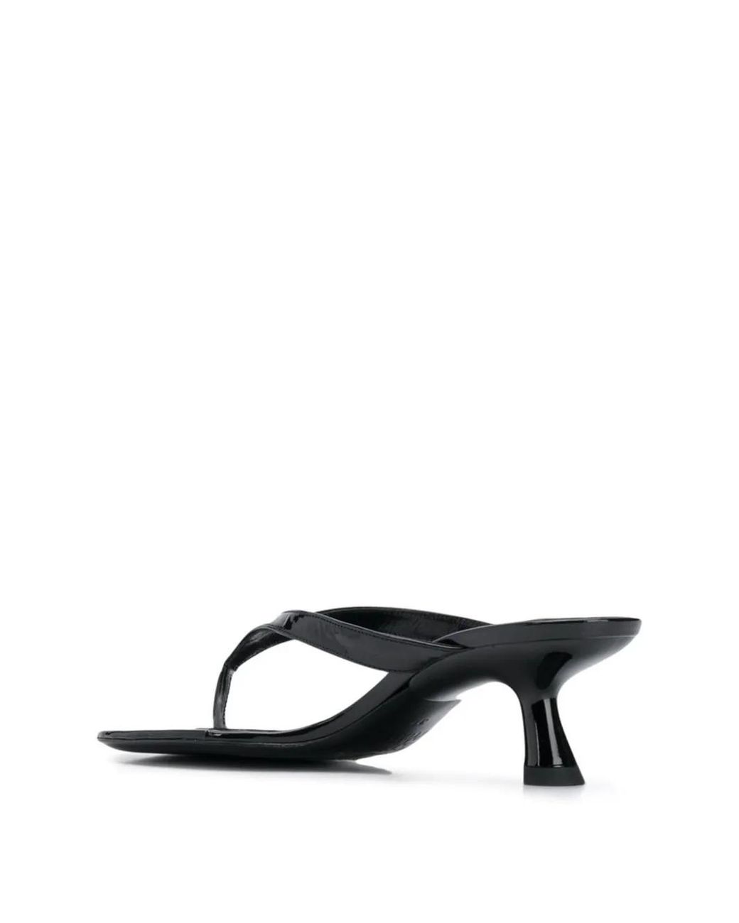 Simon Miller Black Beep Patent-leather Sandals