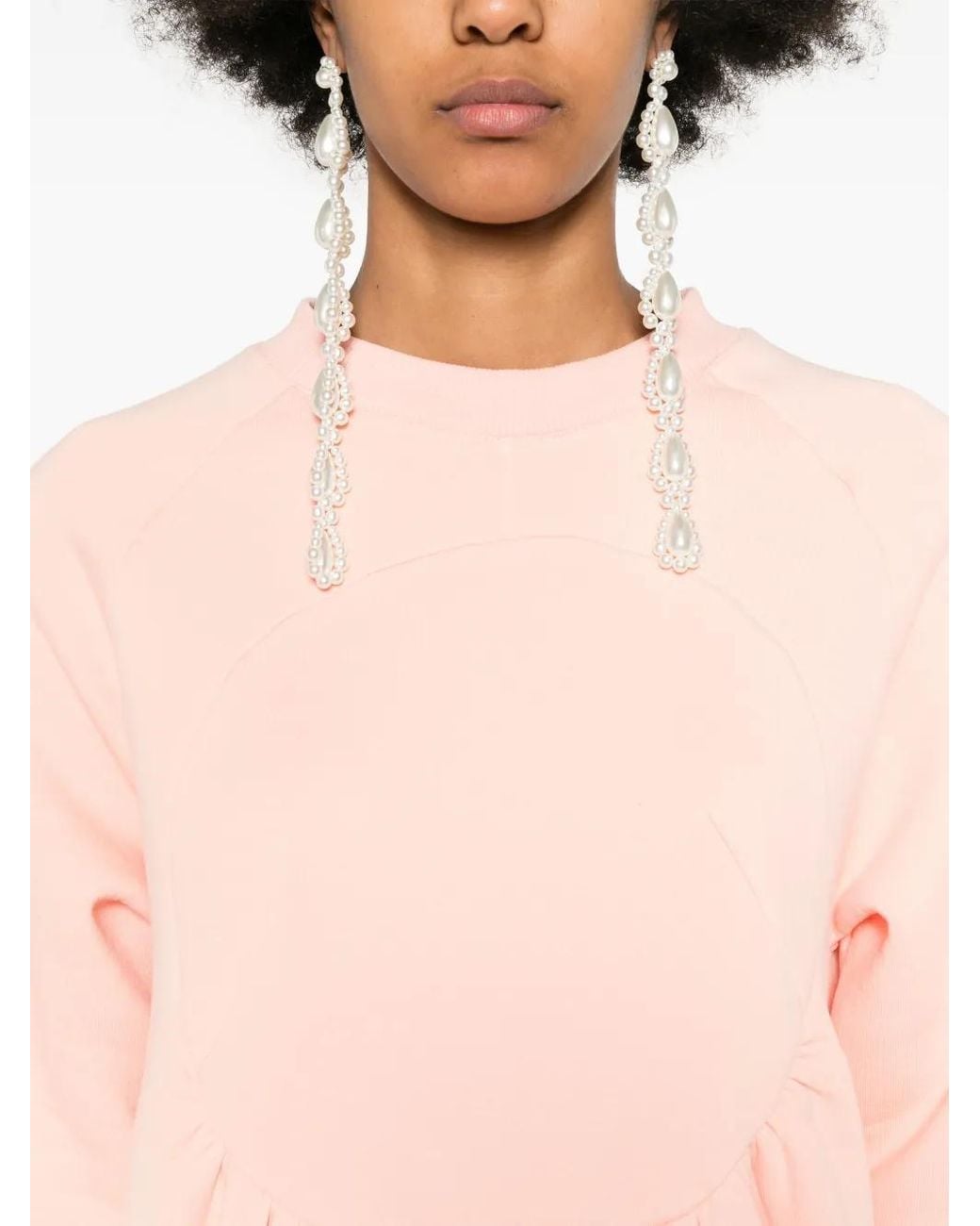 Ioana Ciolacu Calypso Sweatshirt Dress in Pink | Lyst