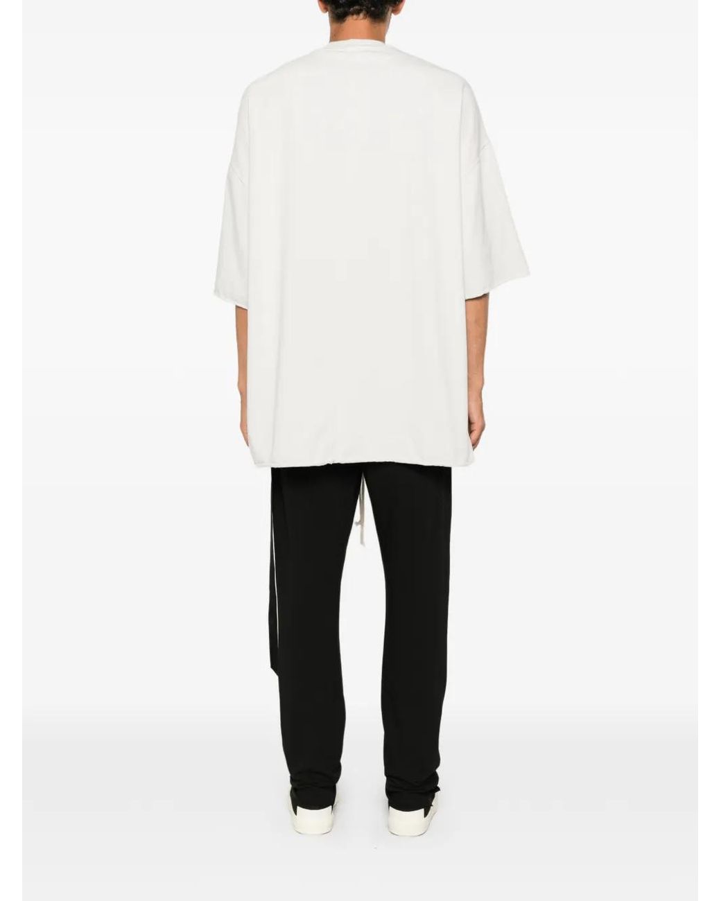 Rick Owens White T-Shirt Tommy T À Col Rond for men