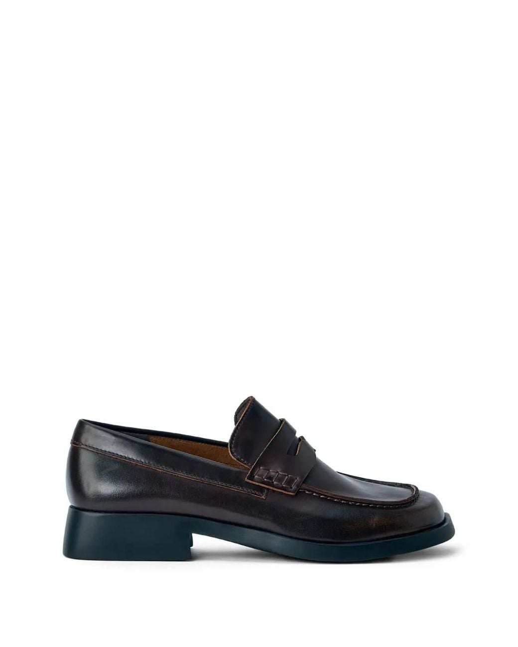 Camper White Square-Toe Loafers
