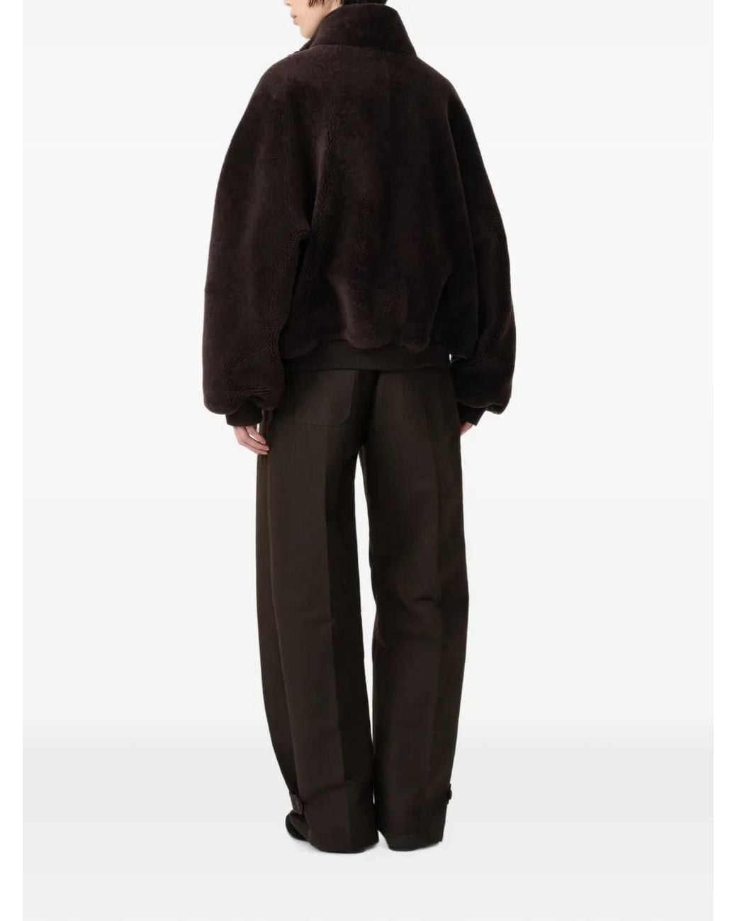 Studio Nicholson Black Banthe Shearling Bomber Jacket