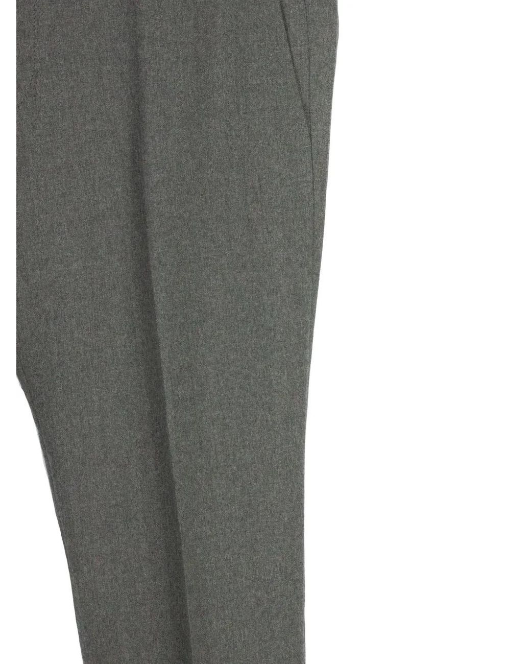 Incotex Gray Wool Blend Tailored Trousers for men