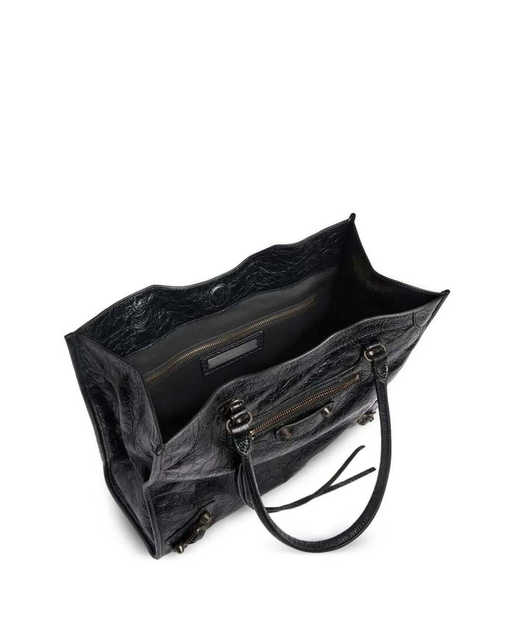 Balenciaga Black Le City Small Leather Tote Bag