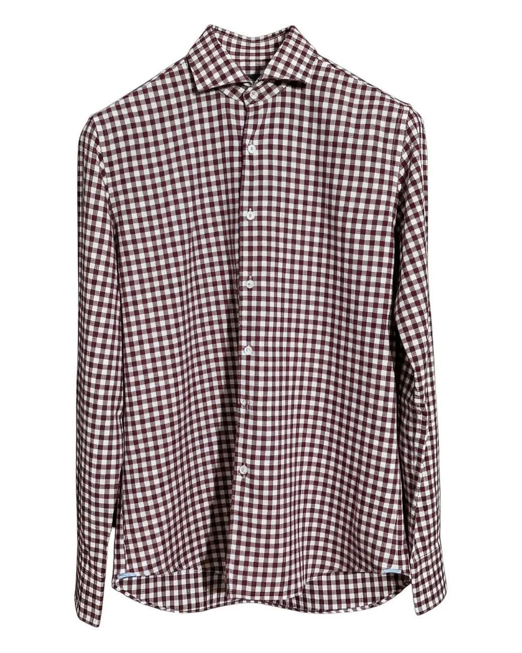 Xacus Purple Checked-Pattern Shirt for men