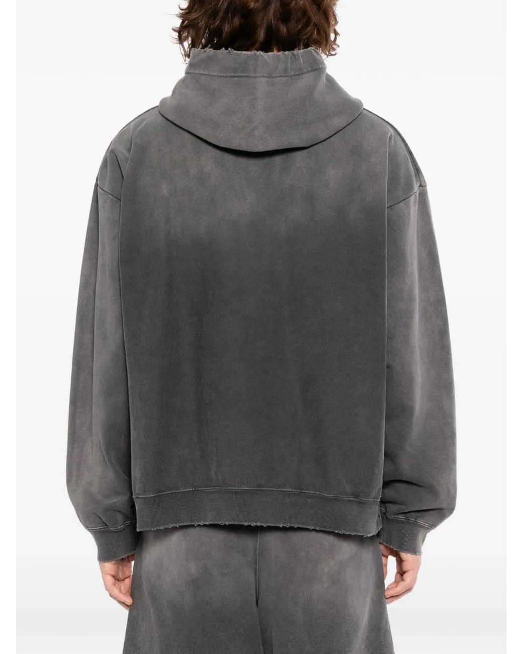 Maison Mihara Yasuhiro Gray Sun Faded Like Distressed Hoodie for men