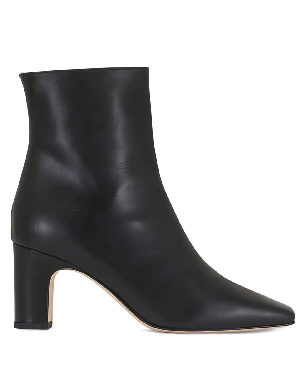 Manolo Blahnik Black Square-Toe Boots