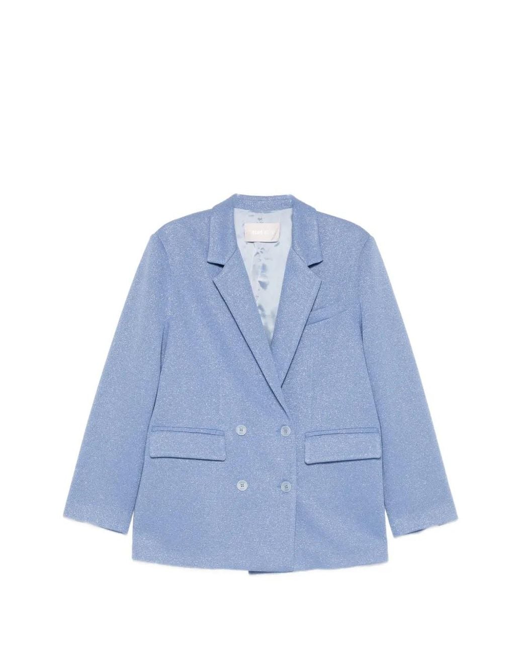 Circus Hotel Blue Double-Breasted Blazer