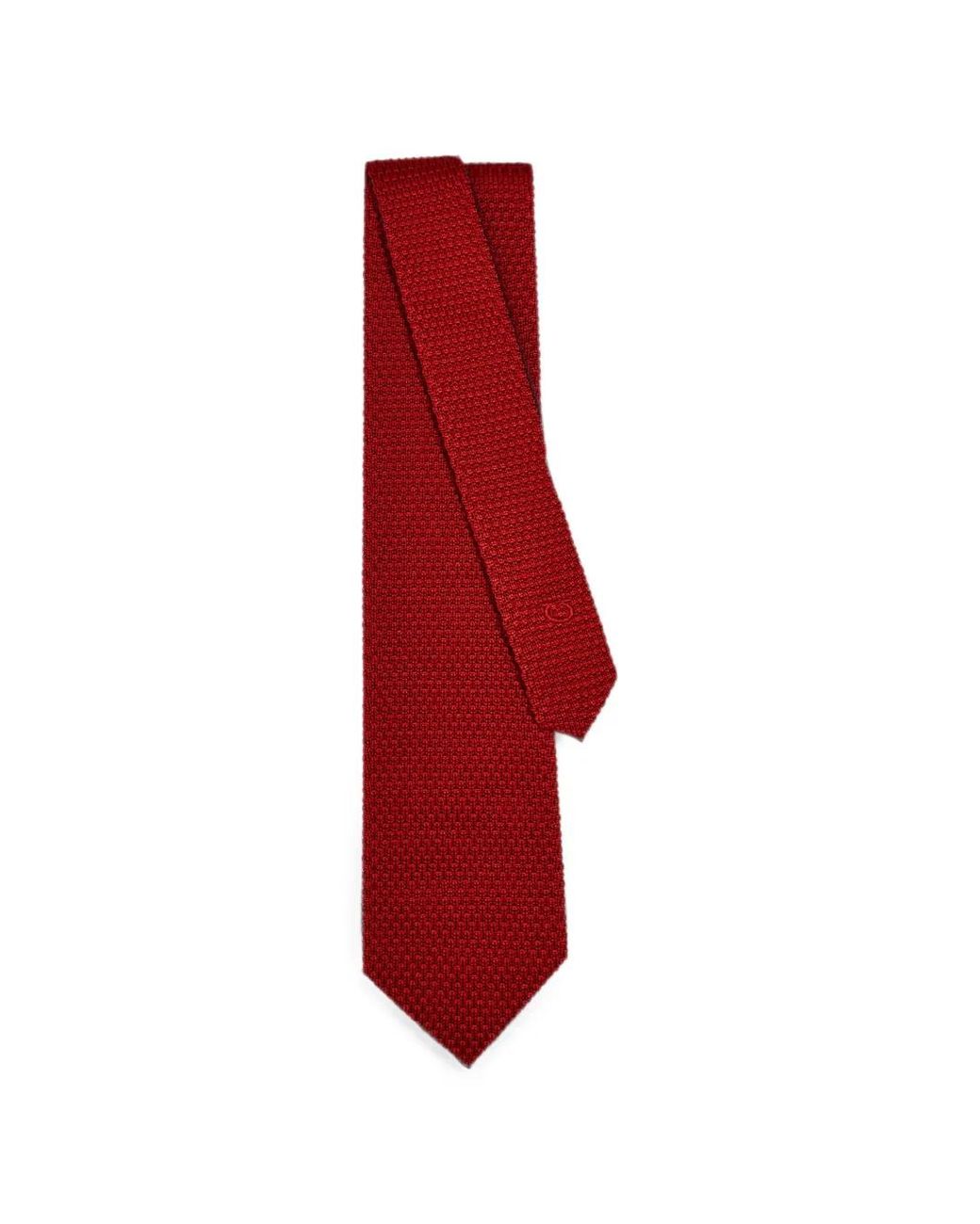 Ferragamo Red Silk And Cashmere Tie for men