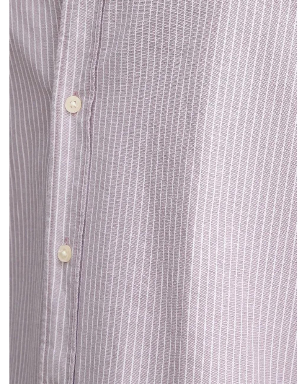 Marc O' Polo Gray Striped Cotton Shirt for men