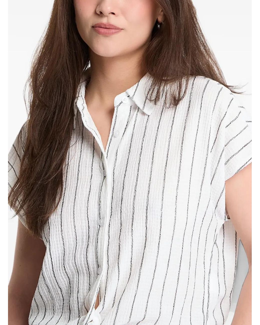 Blouse Rayée Structurée Urban Classics en coloris White