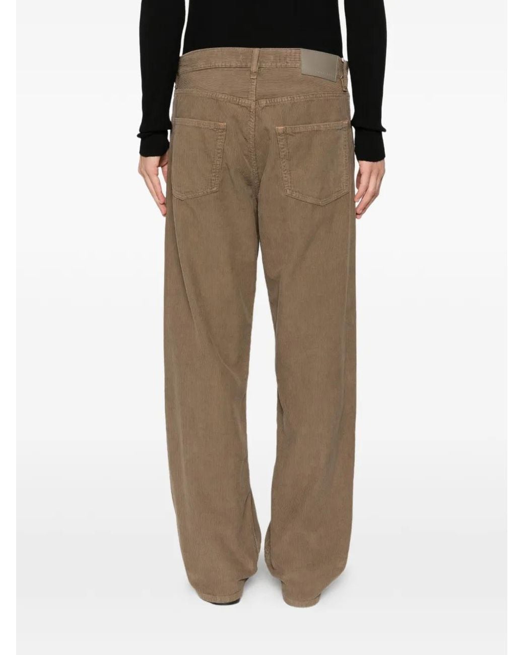 sunflower Brown Corduroy Trousers for men