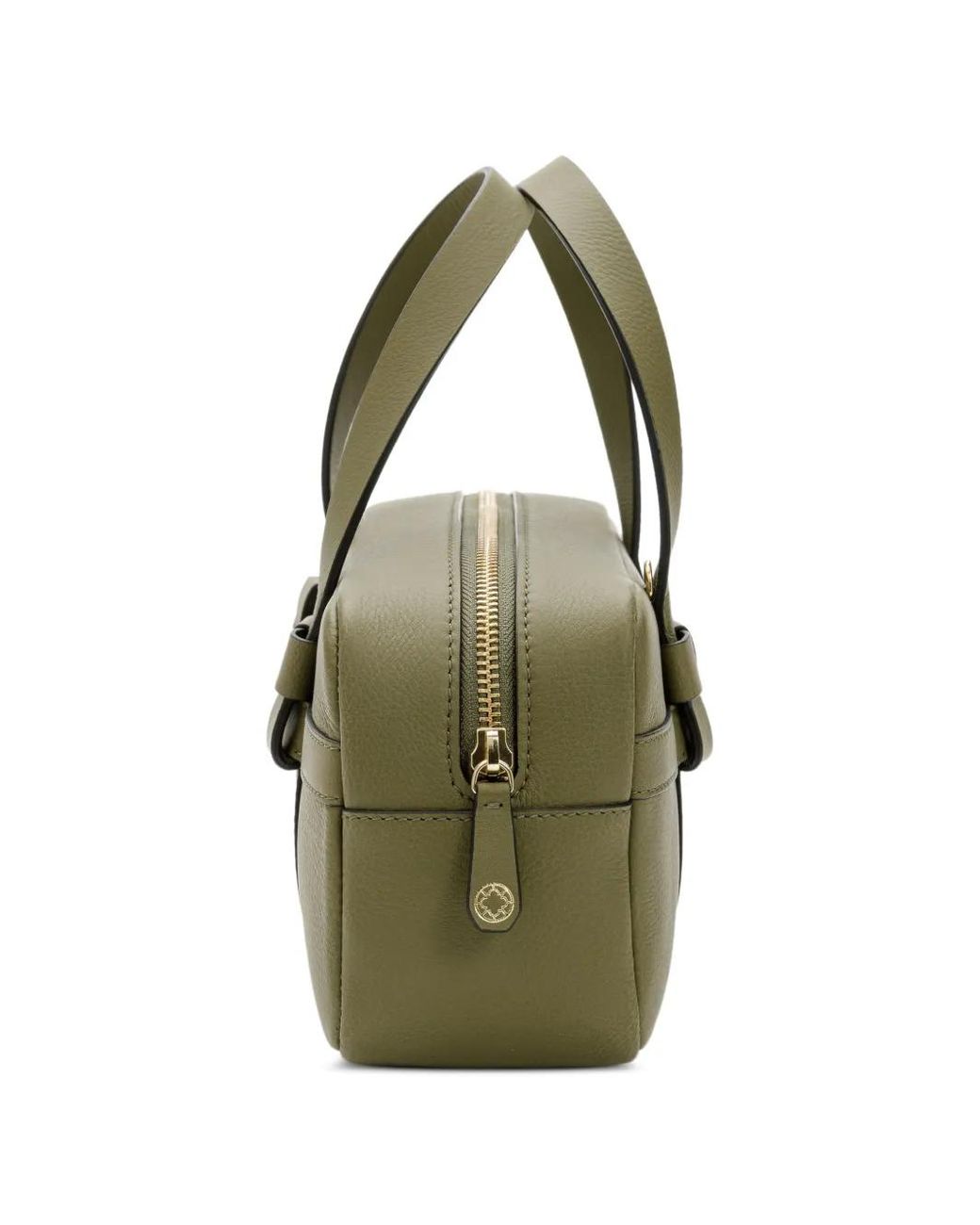La Portegna Green Bibi Knotted Leather Tote Bag