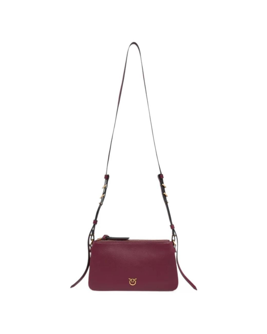 Pinko Purple Love Birds Cross Body Bag