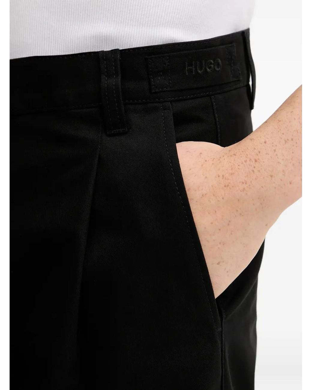HUGO Black Graysen253 Pocket Trousers for men