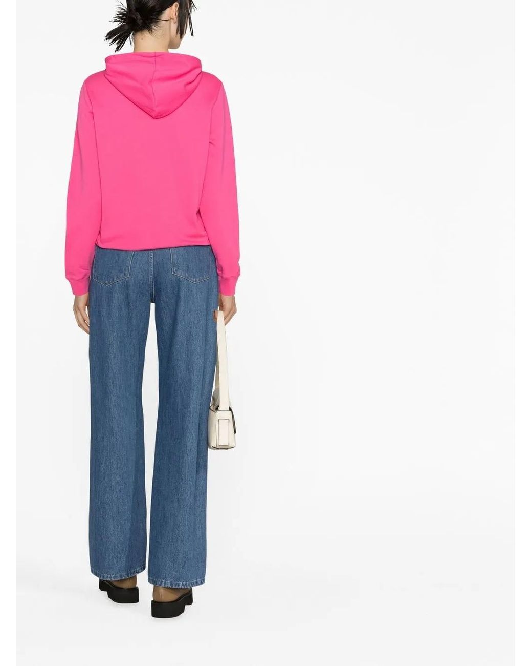 A.P.C. Pink Manuela Drawstring Hoodie