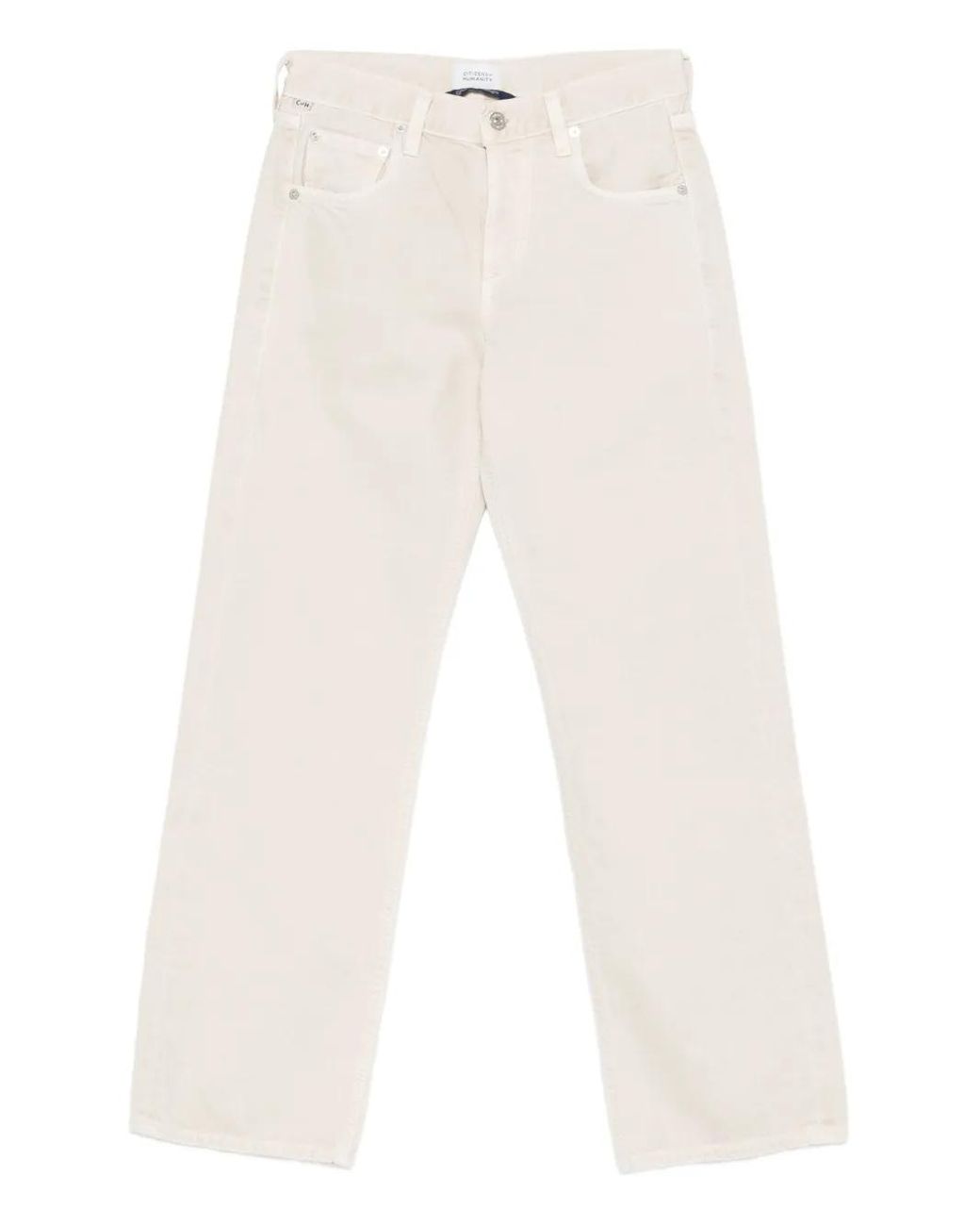 Citizens of Humanity White Wide-Leg Jeans