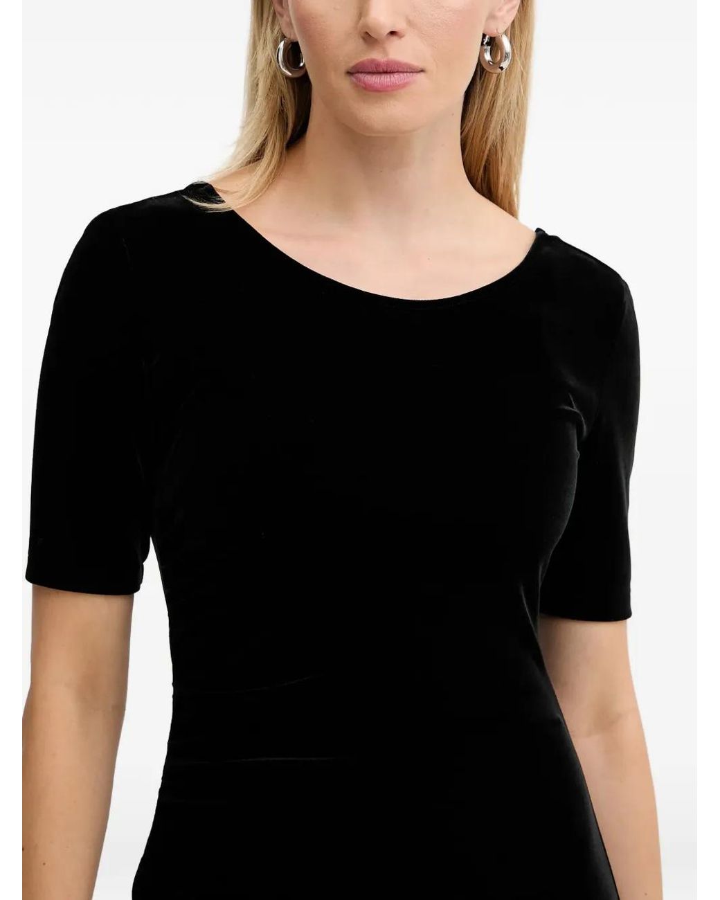 ARMANI EXCHANGE Black Robe À Manches Courtes