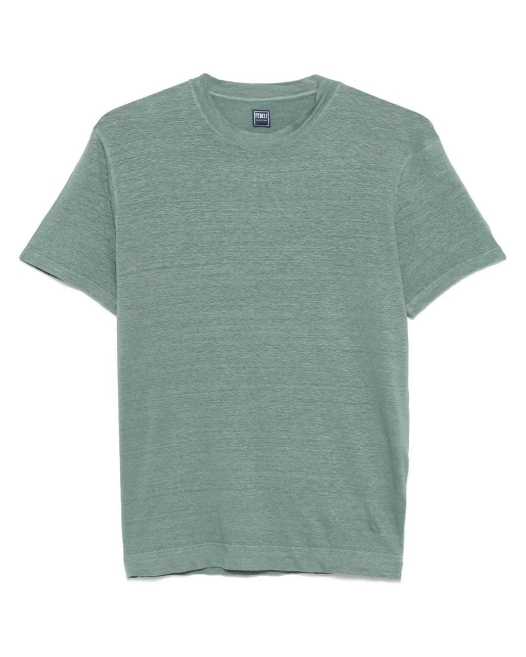 Fedeli T-Shirt in het Green voor heren