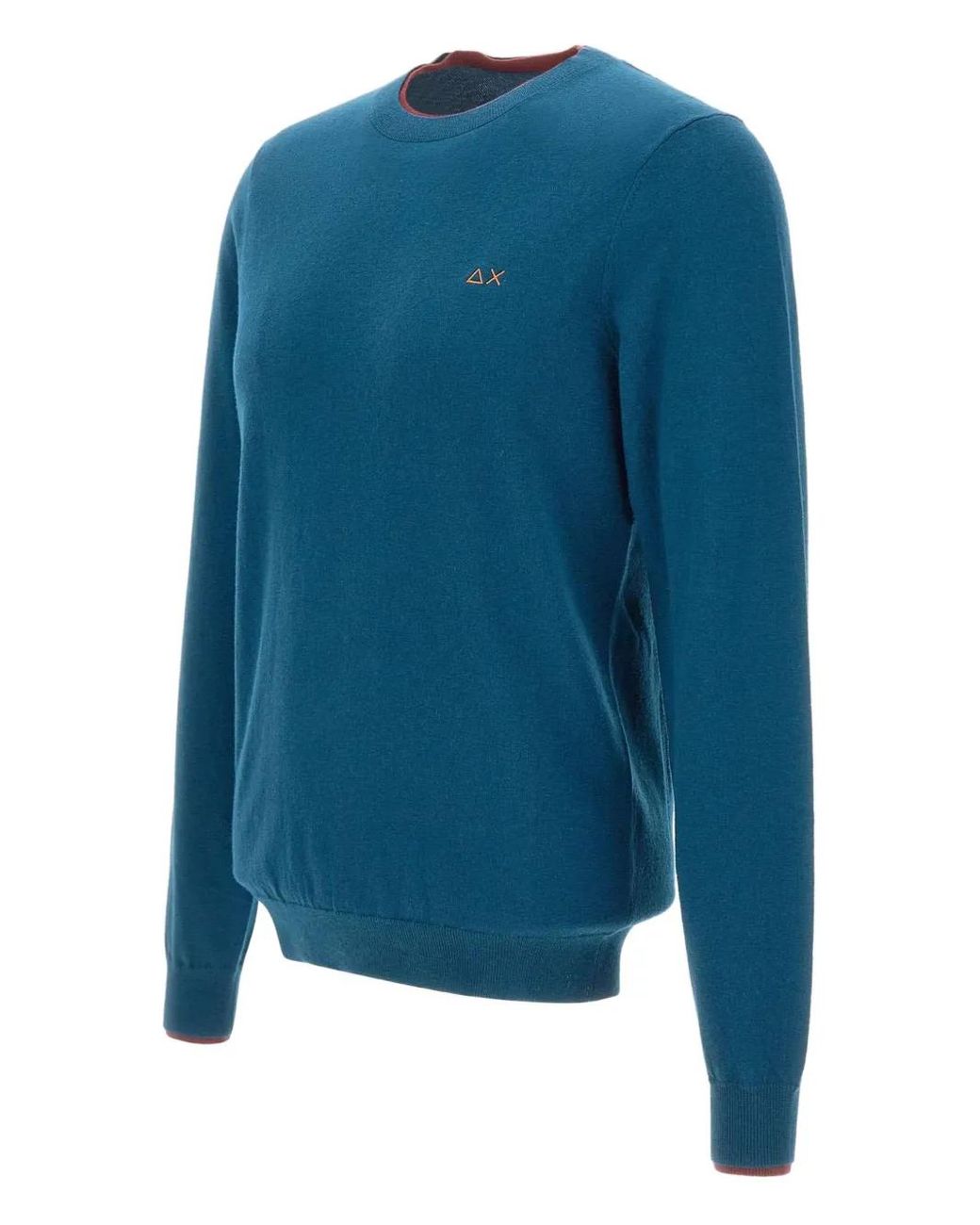 Sun 68 Blue Crew-Neck Sweater for men