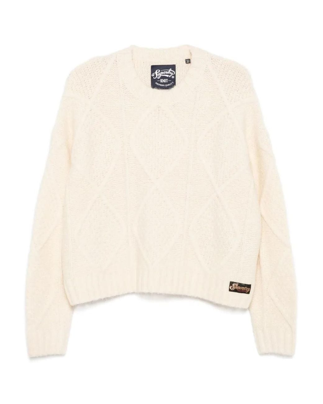 Superdry Gebreide Trui in het Natural