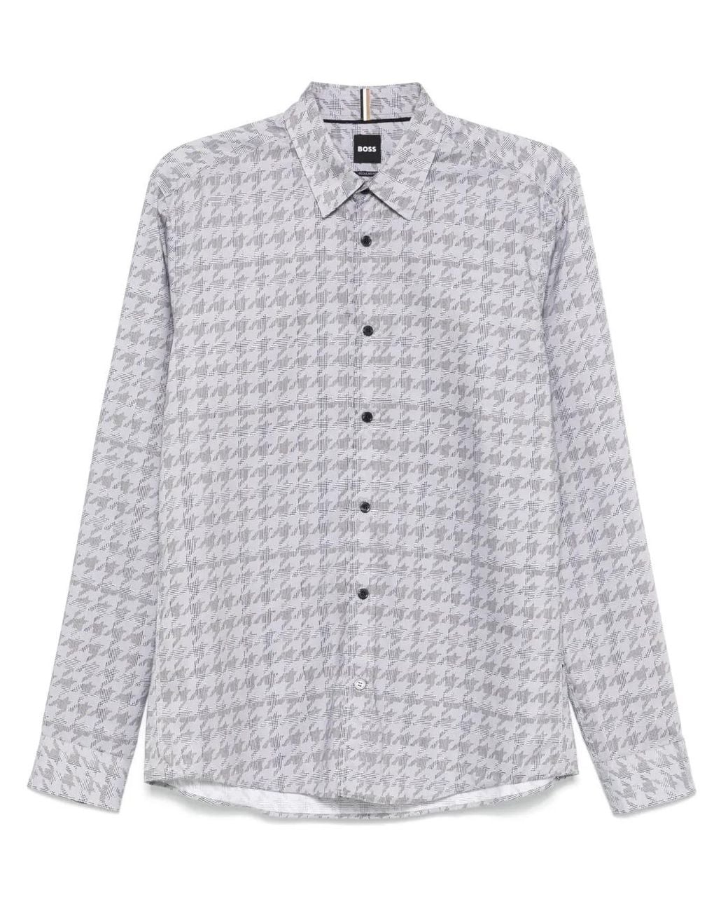 Boss Gray Liam Kent Shirt for men