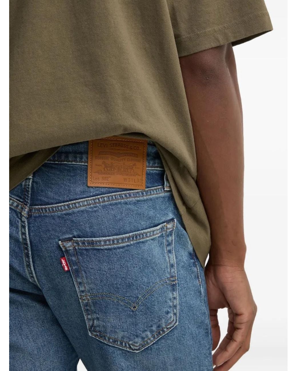 Levi's 502 Jeans Mit Logo-Patch in Blue für Herren
