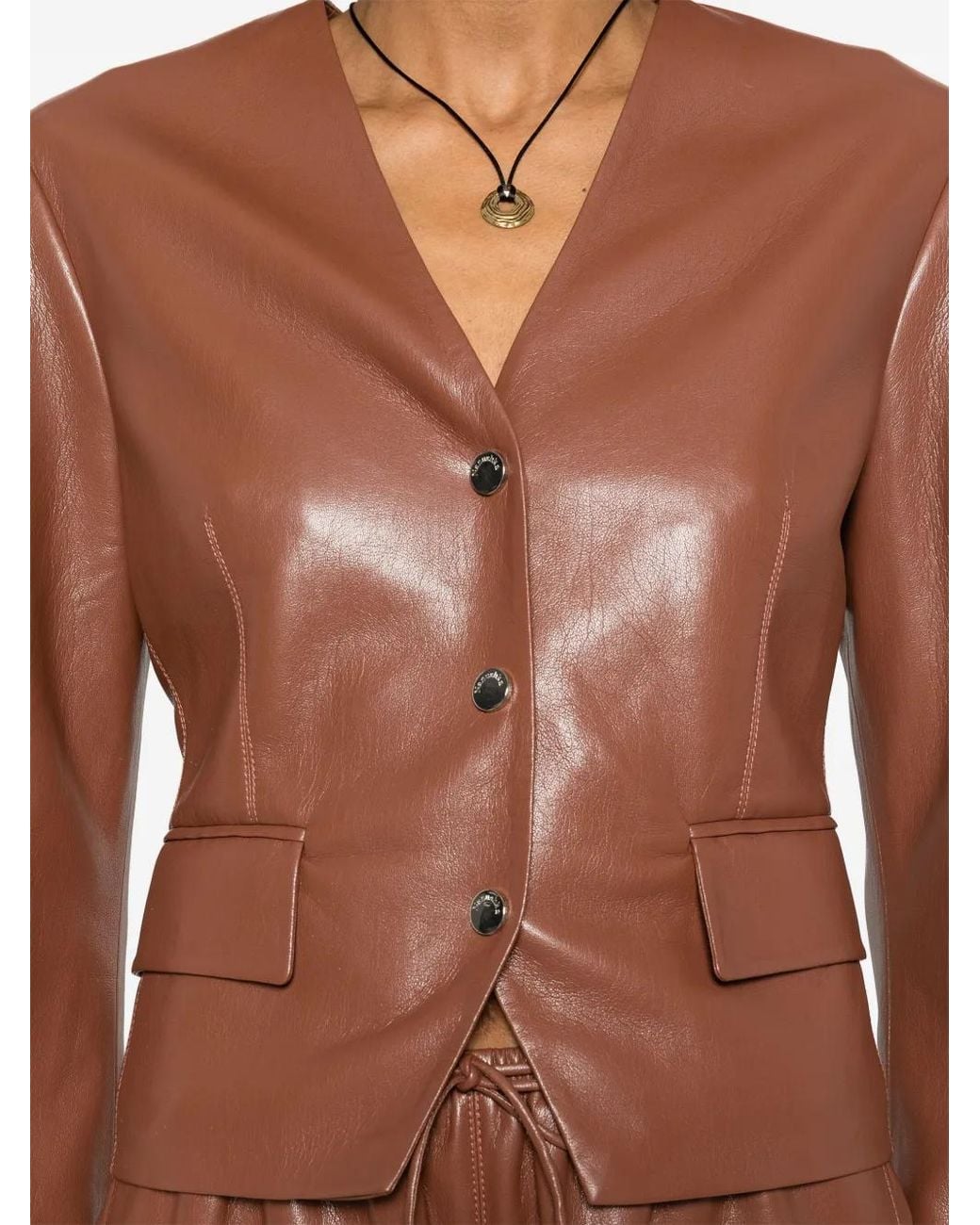 Nanushka Brown Kiyo Jacket