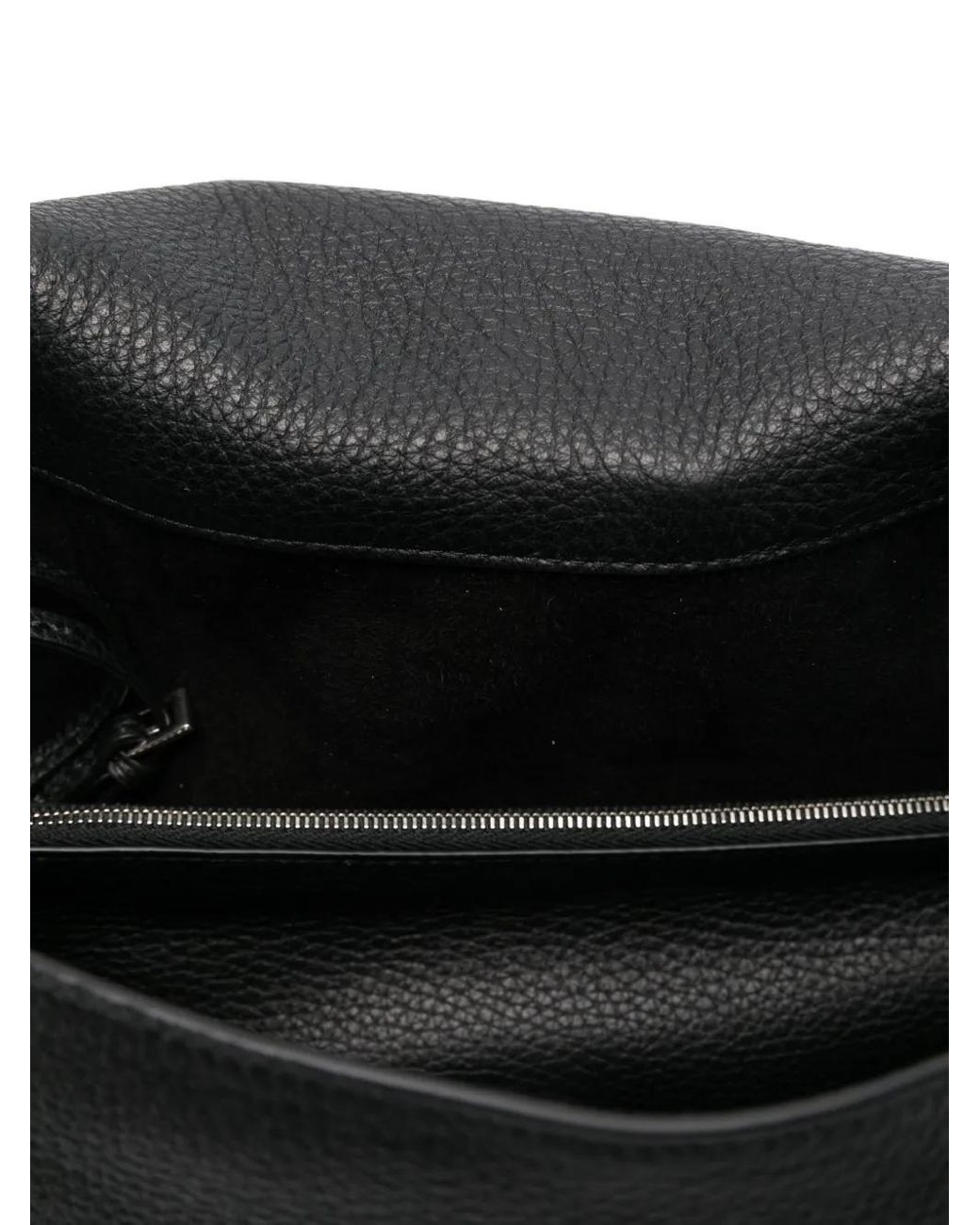 The Row Black Leather Shoulder Bag