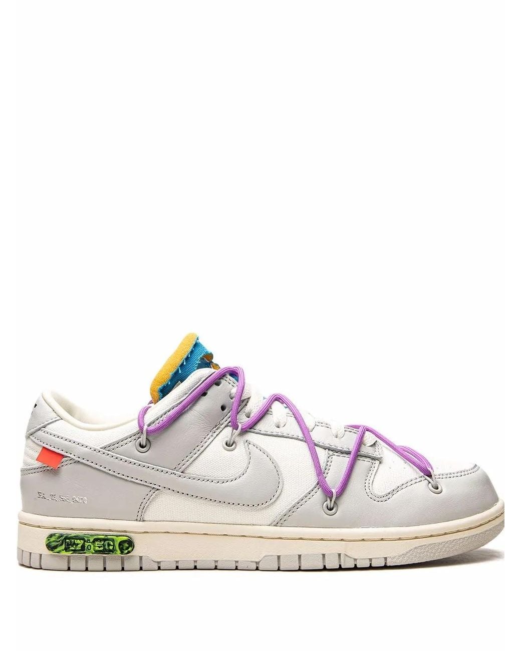 NIKE X OFF-WHITE White Dunk Low "Lot 47" Sneakers