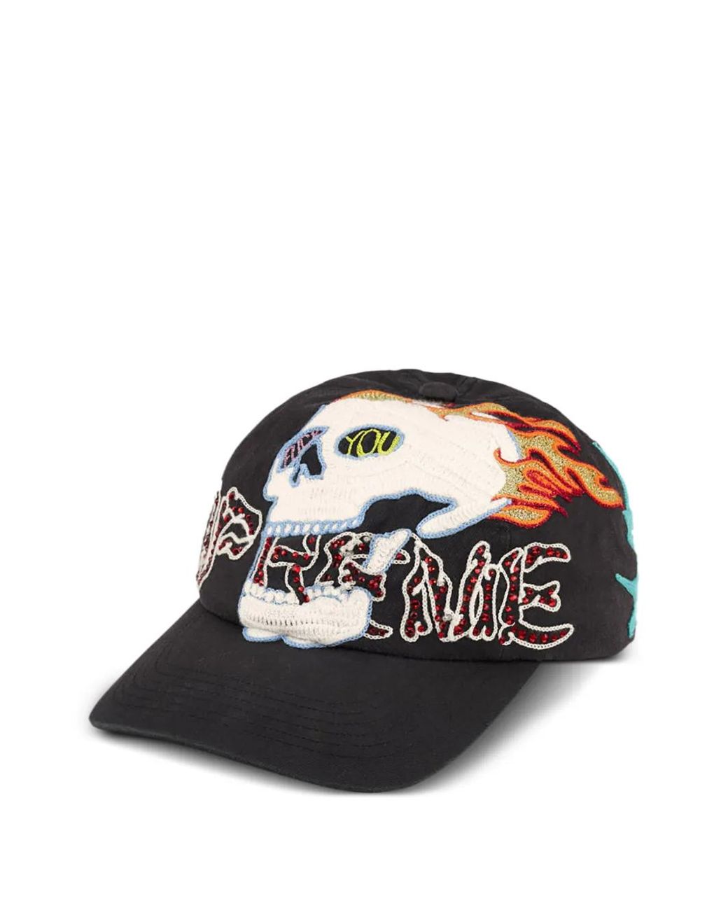 Supreme Black Wfst 6-Panel Cap for men