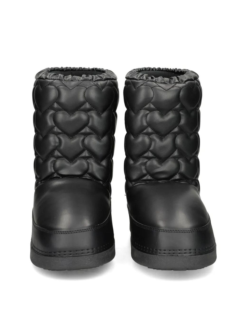Love Moschino Black Chunky Quilted Boots