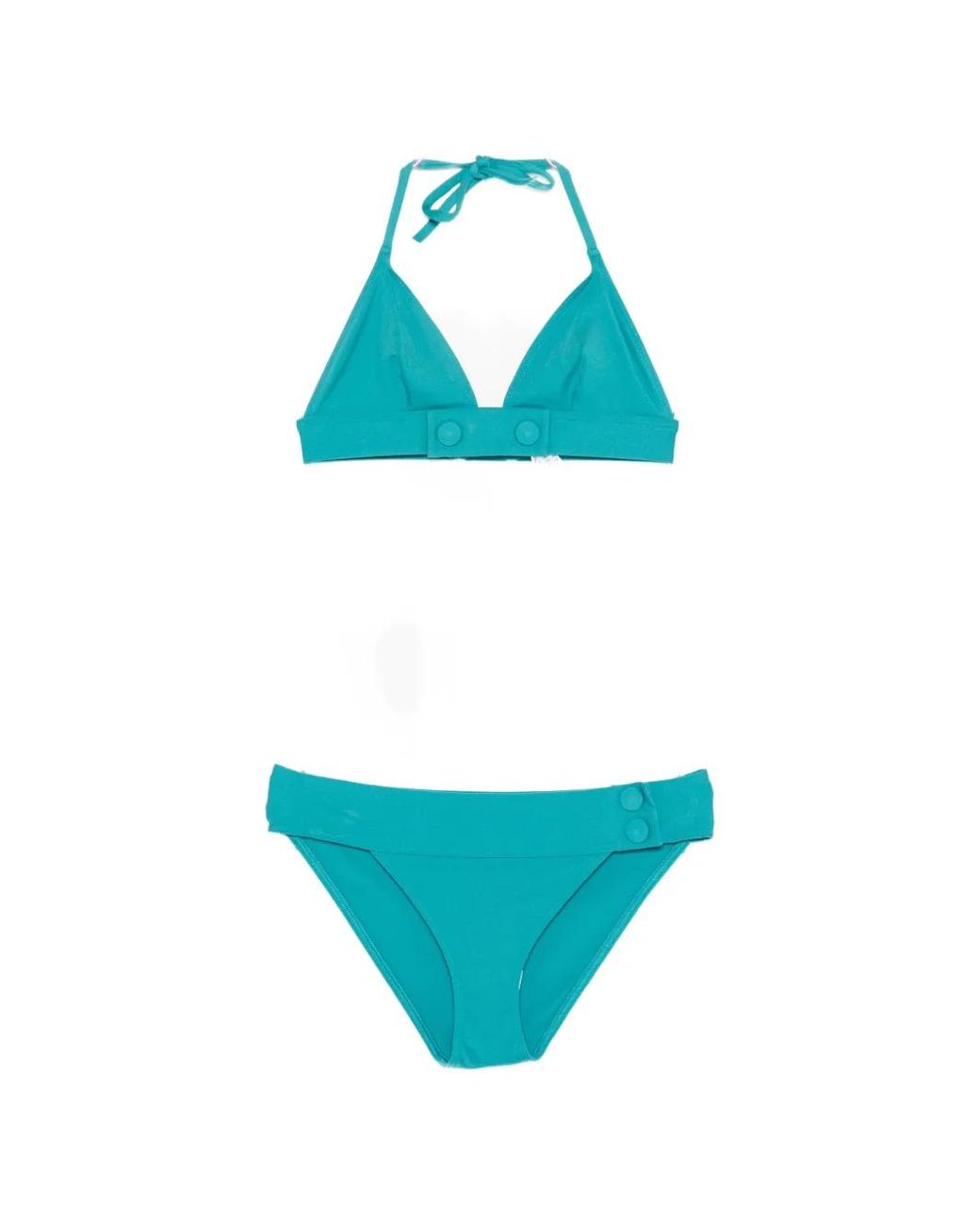 Eres Button-Embellishment Bikini in Blue | Lyst UK