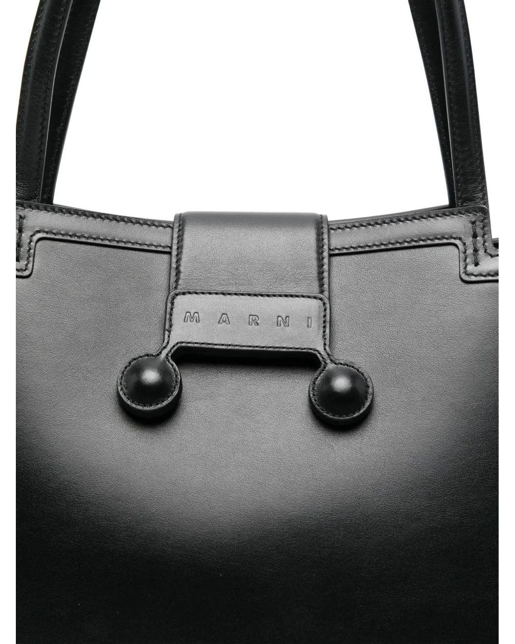 Marni Black Mini Riviera Tote Bag