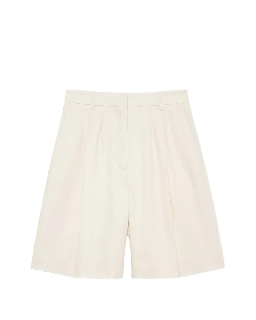 Anine Bing White Bryson Shorts