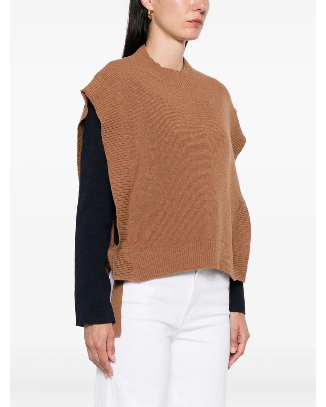 A.P.C. Brown Strap-Detail Vest