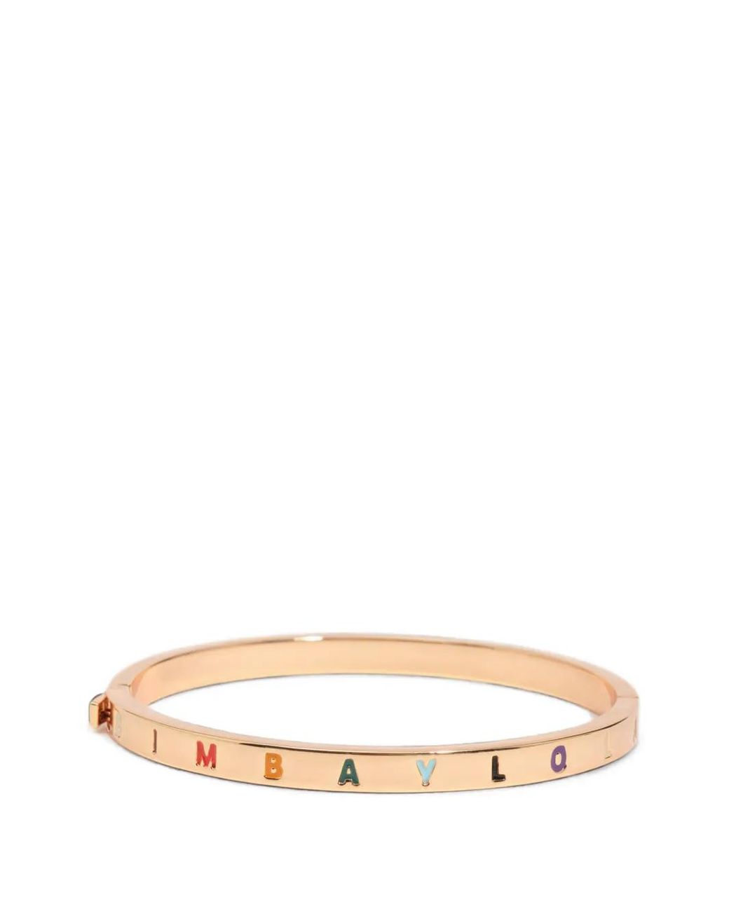 Bimba Y Lola Natural Rigid Bracelet With Multicolored Logo