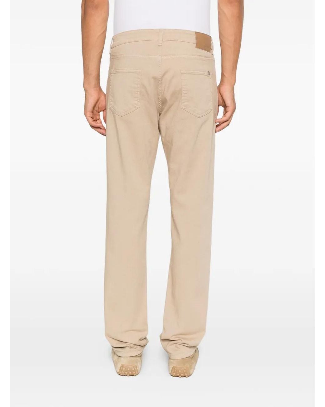 Canali Natural Straight-Leg Five-Pocket Jeans for men