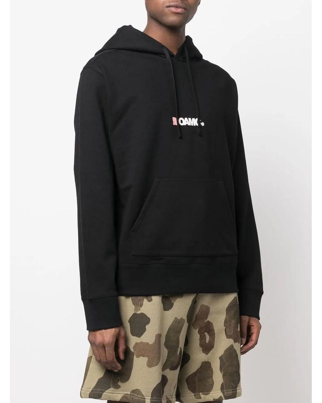 OAMC Black Logo-Print Hoodie for men