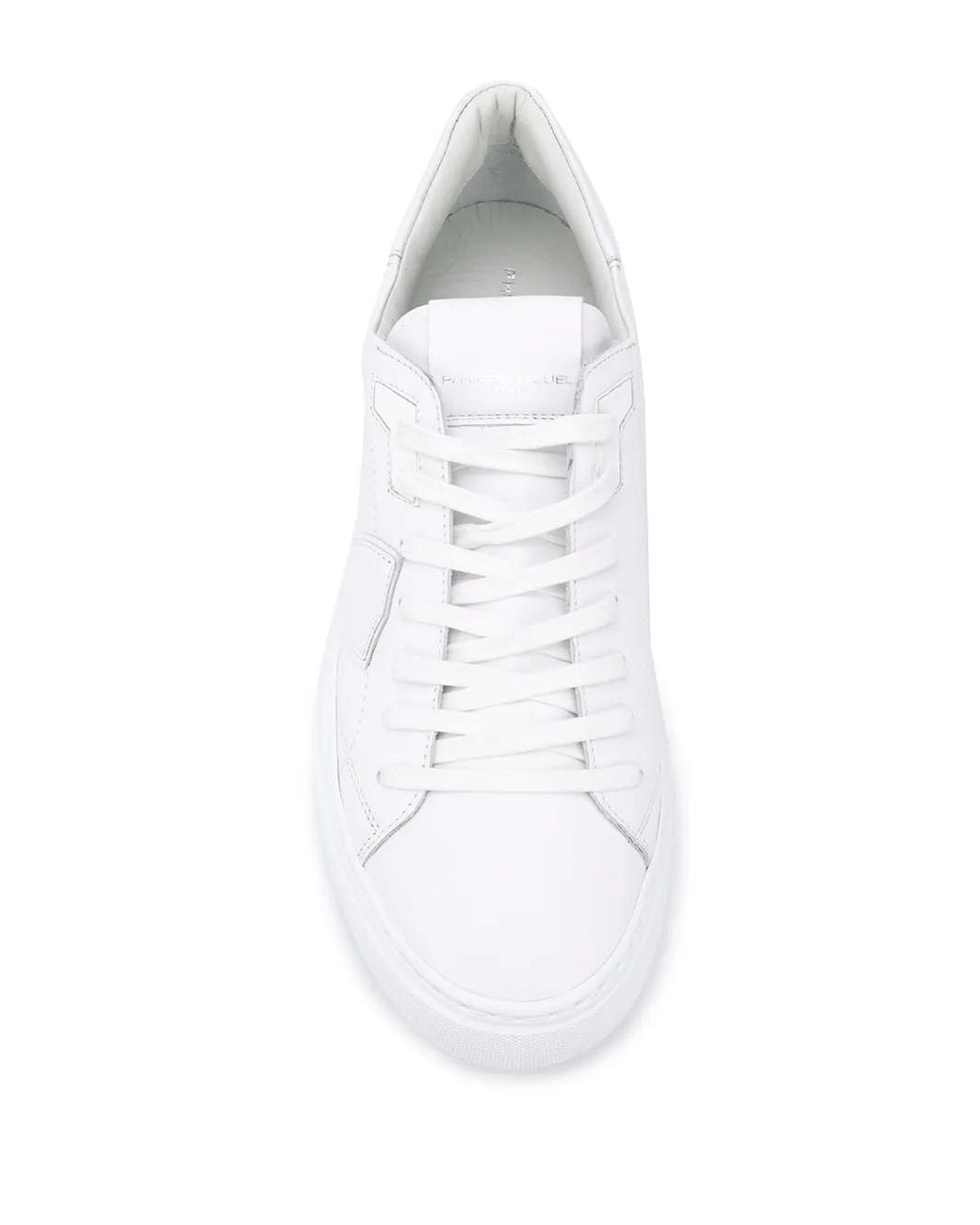 Philippe Model White Temple Low Leather Sneakers for men