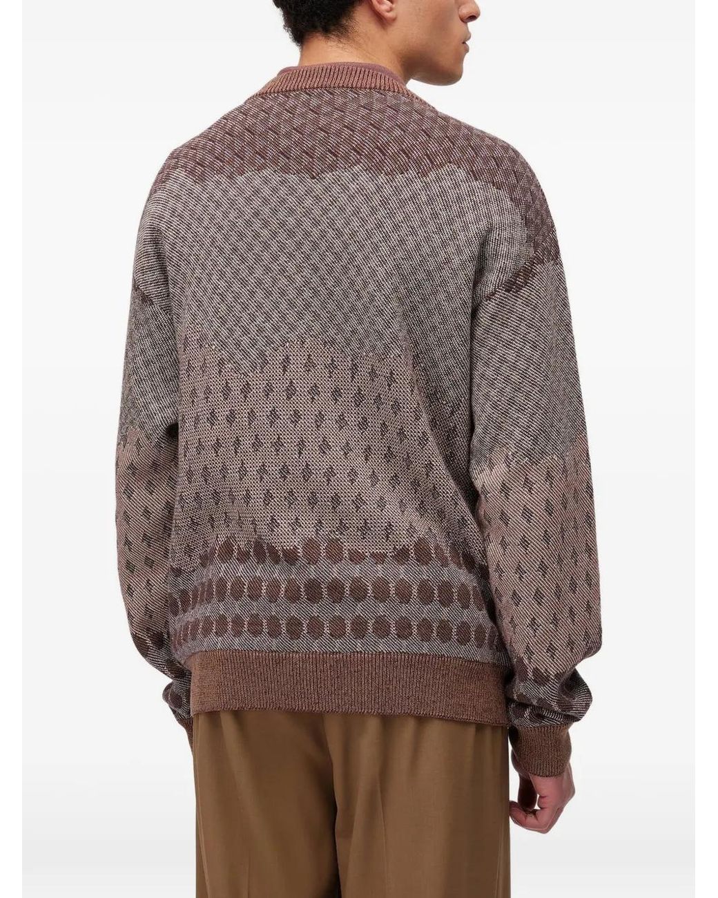 RETORI Brown V-Neck Cardigan for men