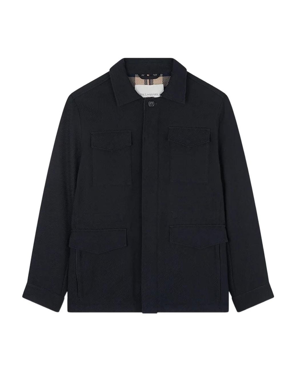 Paul & Shark Blue Multi-Pocket Field Jacket for men