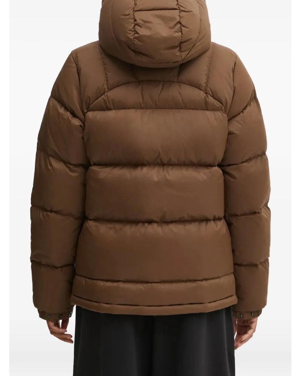 Fjallraven Brown Logo-Patch Padded Jacket