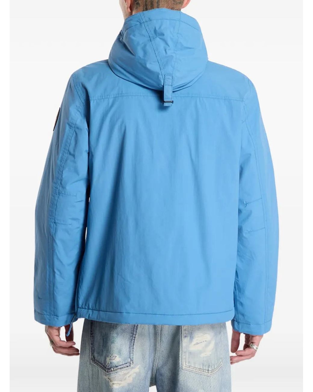 Napapijri Blue Rainforest Winter Hooded Jacket for men