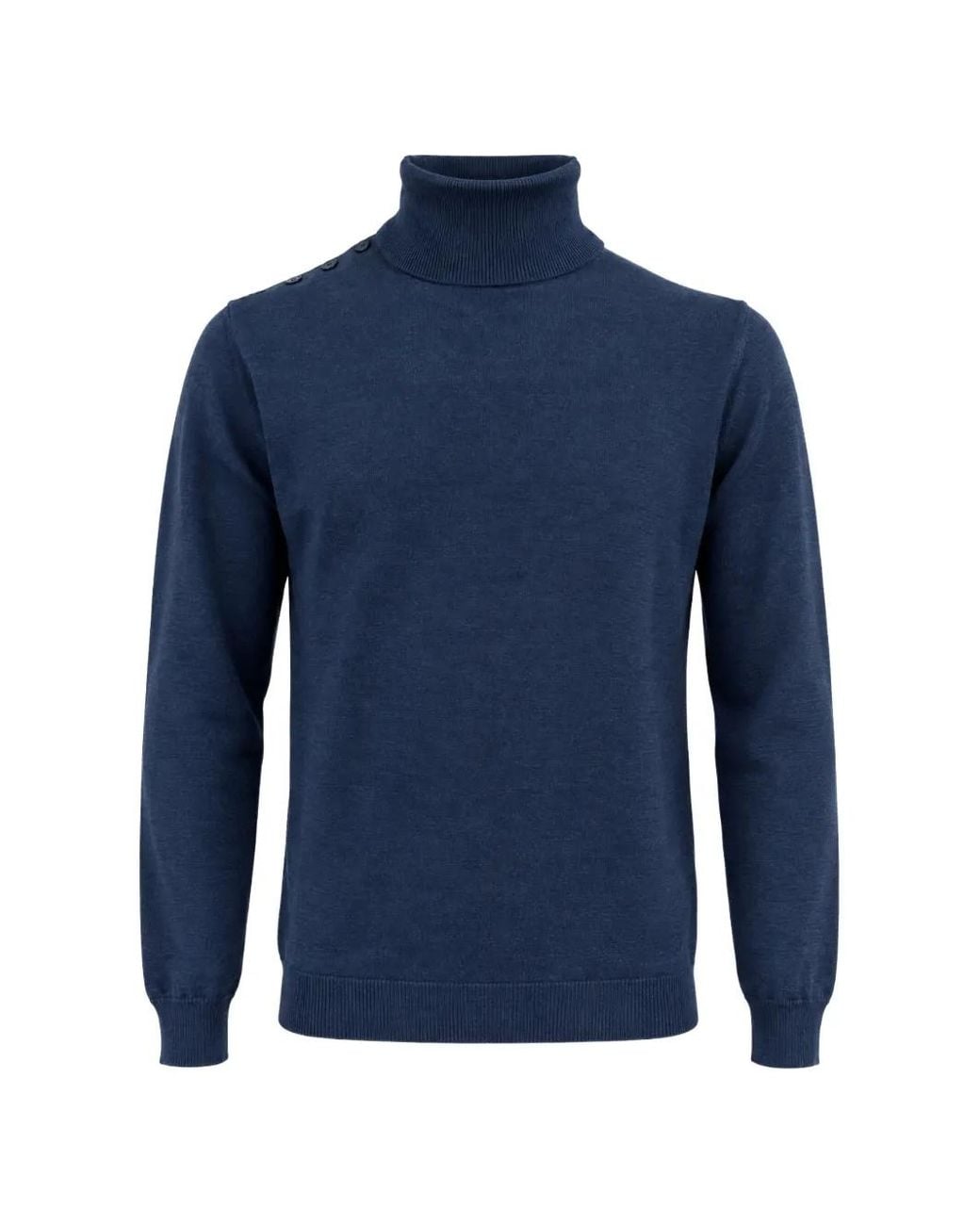 Franzese Collection Blue Stefano De Martino Turtleneck Sweater for men