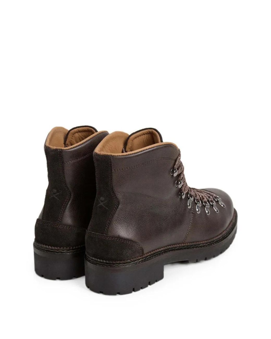 Hackett Brown Verbier Hiker Ankle Boots for men