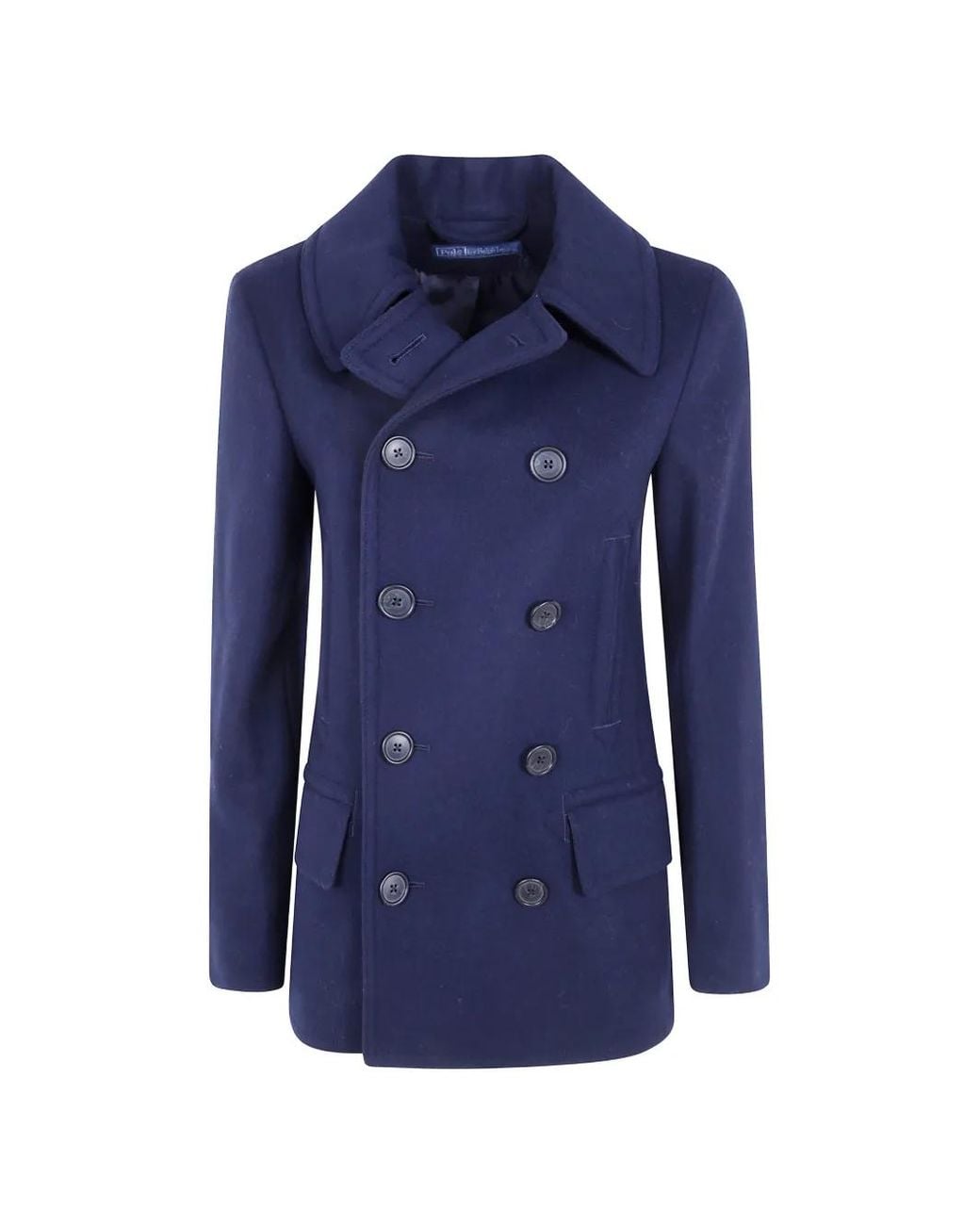 Polo Ralph Lauren Blue Double-Breasted Coat