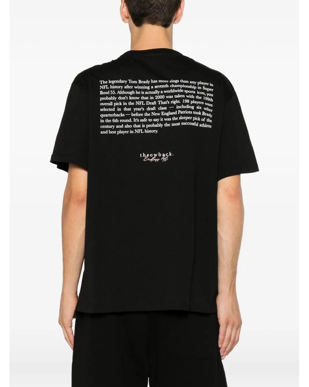 Throwback. T-Shirt Met Print in het Black